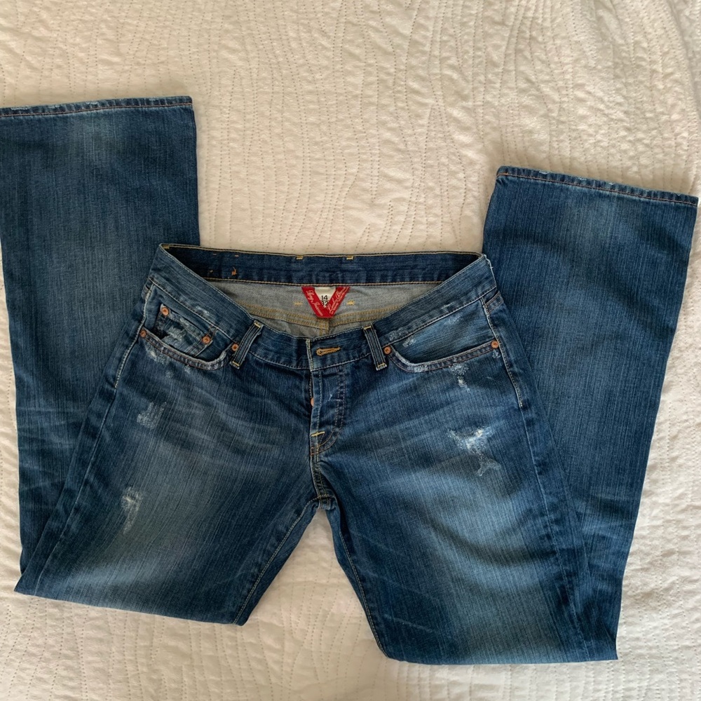 Lucky brand lil Maggie lightly distressed jeans